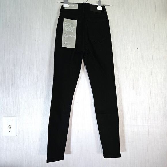 Everlane The Curvy Authentic Stretch High-Rise Black Skinny Jean size 23 Reg NWT - Picture 3 of 8